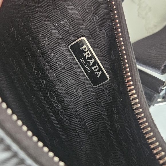Prada Black Nylon Shoulder Bag with Adjustable Strap - Picture 9 of 12